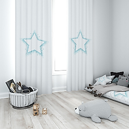 Minibabyrooms  Yeşil Yıldız Temalı Fon Perde
