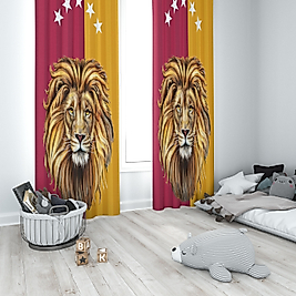 Minibabyrooms Aslan Kral Temalı Fon Perde