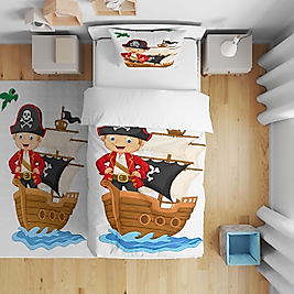 Minibabyrooms  Korsan Desenli Nevresim Takımı