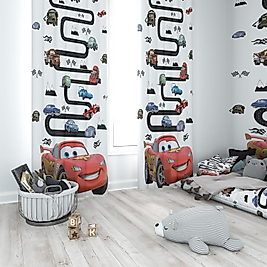 Minibabyrooms  Kırmızı Yariş Arabası   Temalı Fon Perde