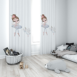 Minibabyrooms Prenses ve Kuğu Temalı Fon Perde