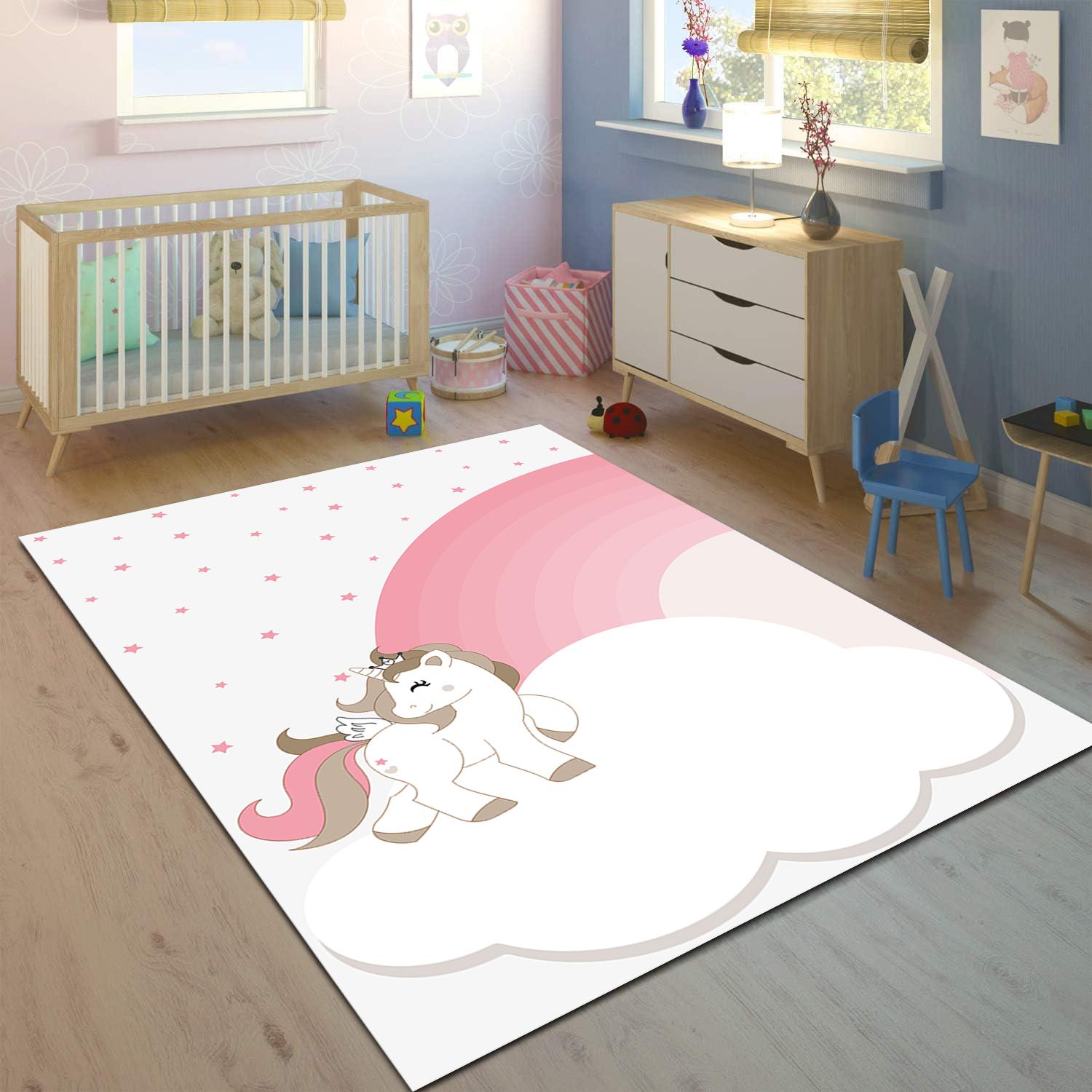 Minibabyrooms Pembe Unicorn ve Gökkuşağı