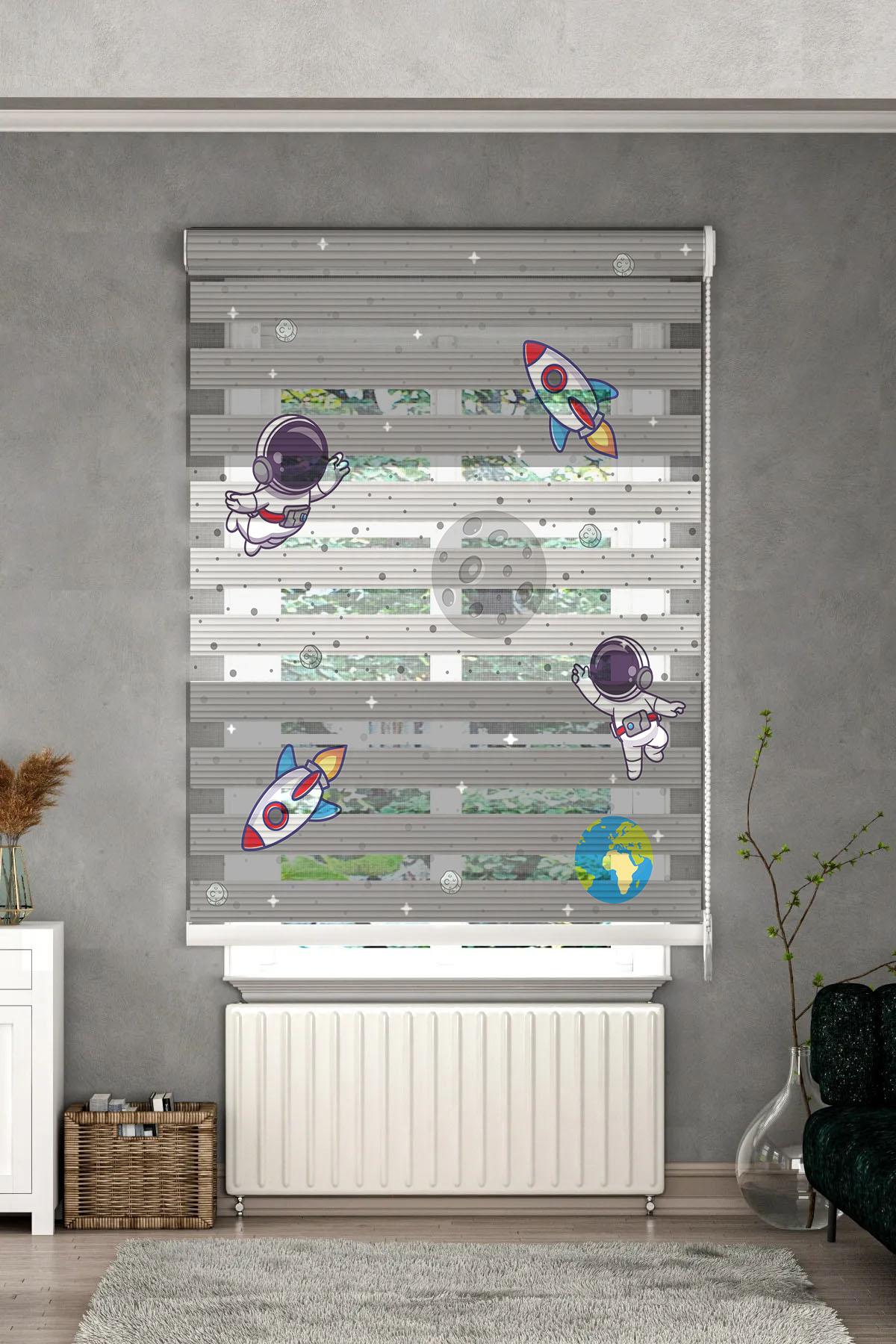 Minibabyrooms  Gri Beyaz Uzay Temalı