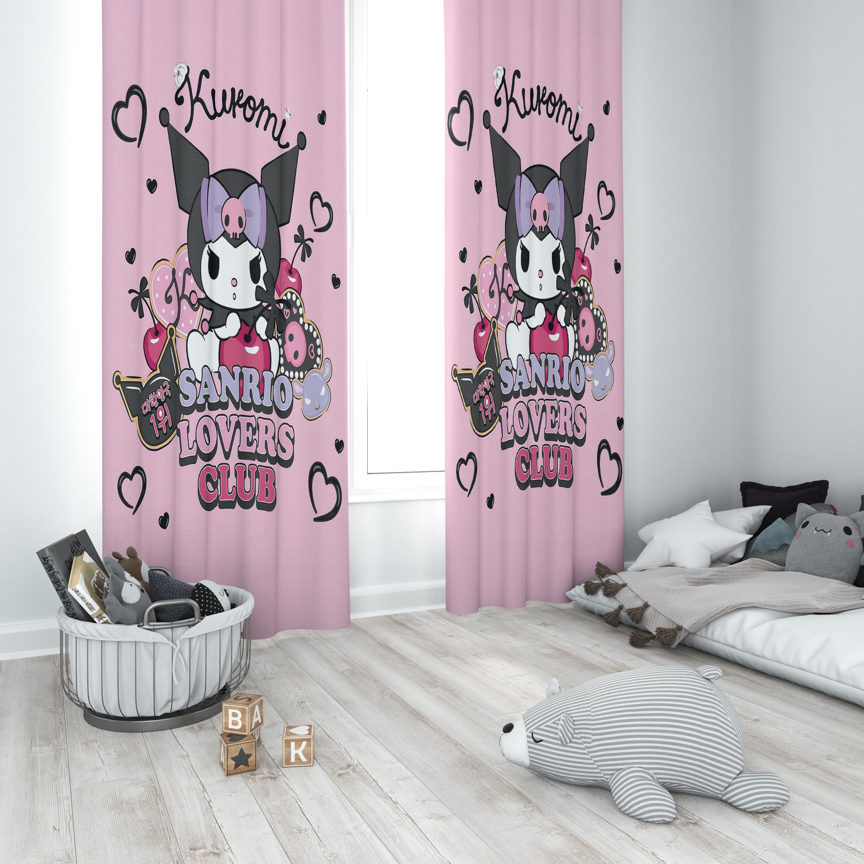 Minibabyrooms  Pembe Kromi Temalı Fon Perde