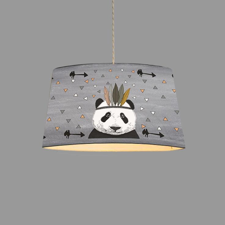 Minibabyroom  Kızılderili Panda Temalı Çocuk Odası Sarkıt Avize