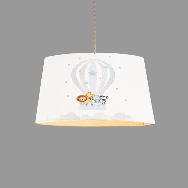 Minibabyroom  Uçan Balon ve Hayvanlar Temalı Çocuk Odası Sarkıt Avize