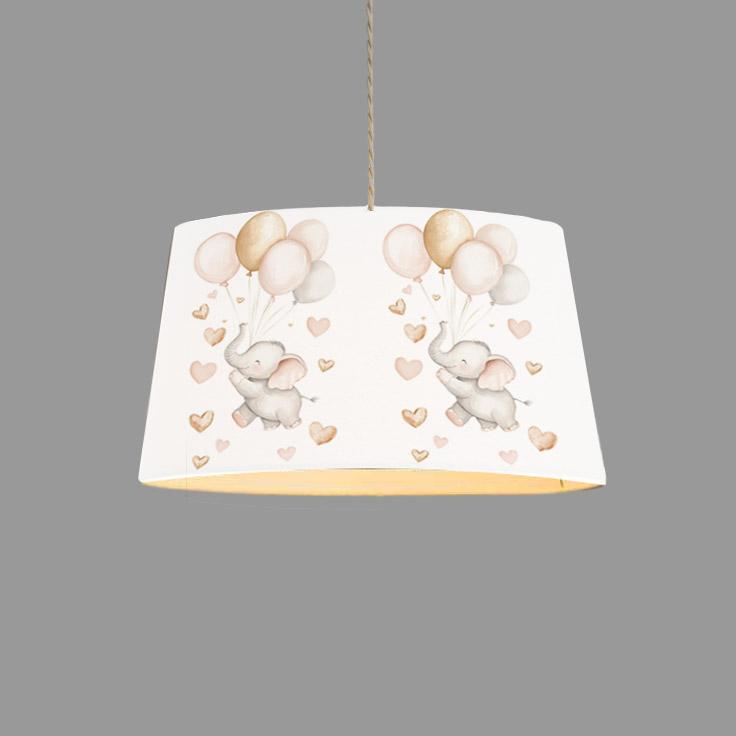 Minibabyroom  Fil ve Balonlar Temalı Çocuk Odası Sarkıt Avize