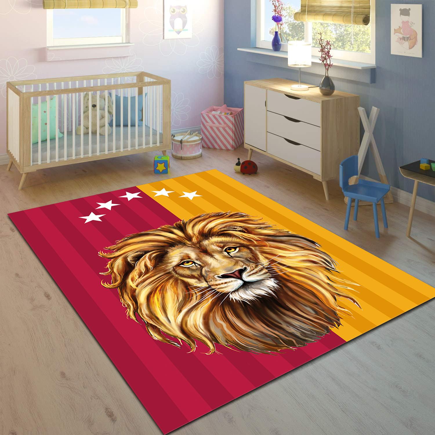 Minibabyrooms  Aslan Kral Desenli Çocuk Odası Halısı