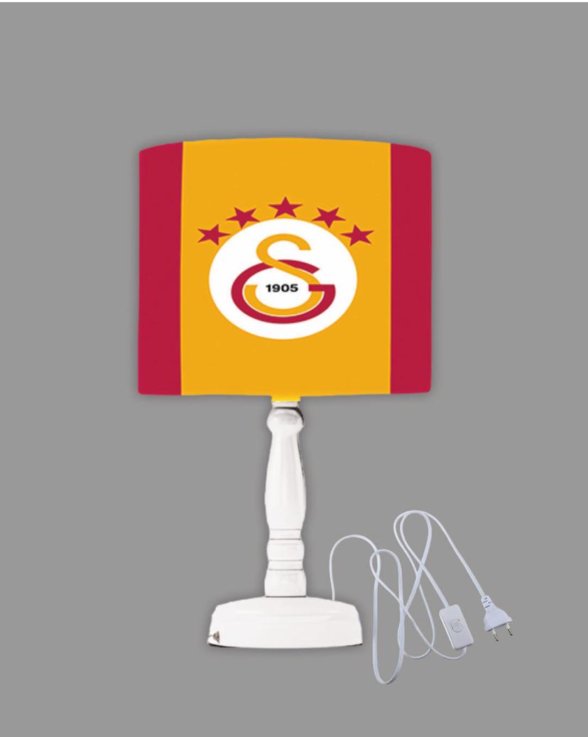 Minibabyrooms Galatasaray 4 Desenli Ahşap Oyma Ayak Abajur